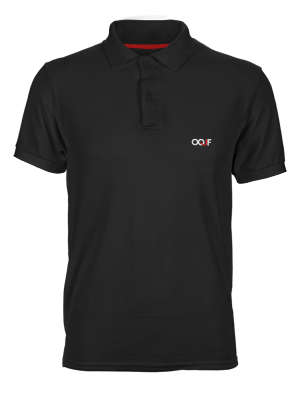 polo preta OQJF masculina