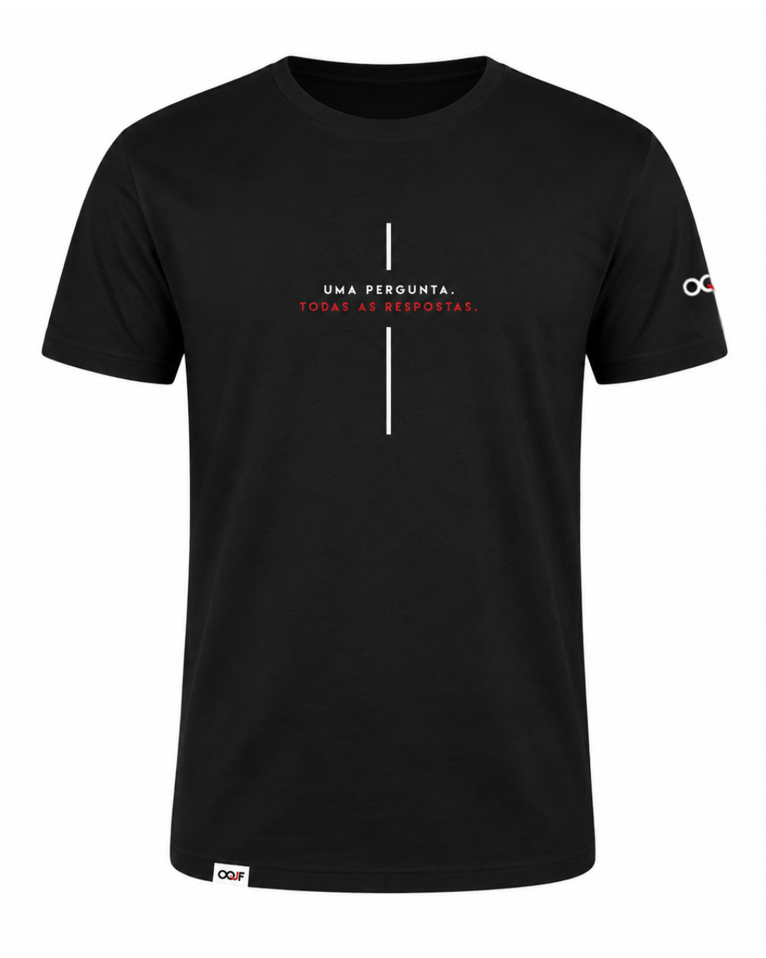 T-shirt "OQJF" Cruz - Unissex