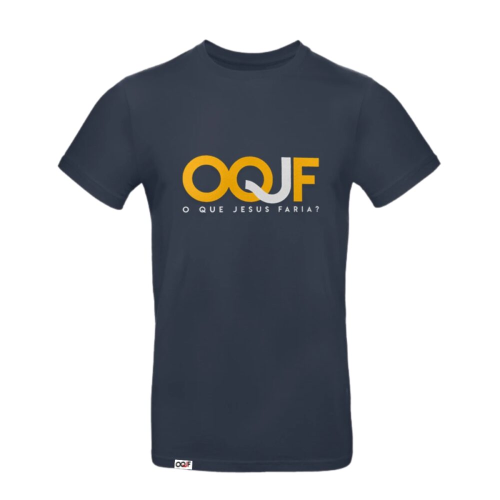 T-shirt "OQJF" - Azul - Unissex